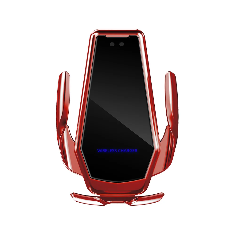 

Hot selling 15W Mobile phone bracket Automatic Fast Qi Wireless charging Car holder Wireless car charger