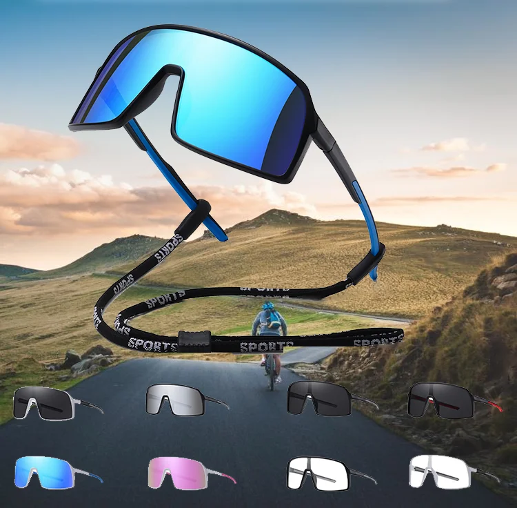 

2022 Manufacturers New Fashion Style TR90 Frame One-Pieces Polarized Riding Sports Glasses Outdoor Bicycle Cycling Sunglasses, 9 colors
