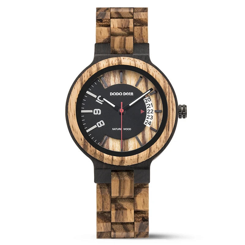 

DODO DEER Personalized Watch All Wood Strap Couples Wooden Watches for man and woman