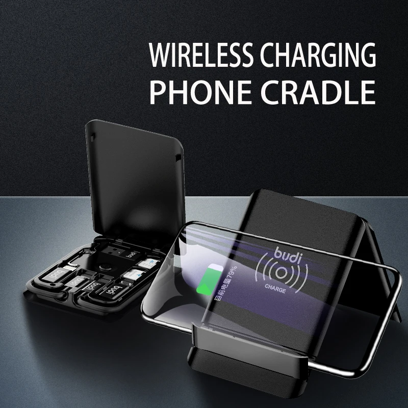 
budi cable charger products factories mobile phone accessories wireless charger phone holder cradle/game machine stand holder 