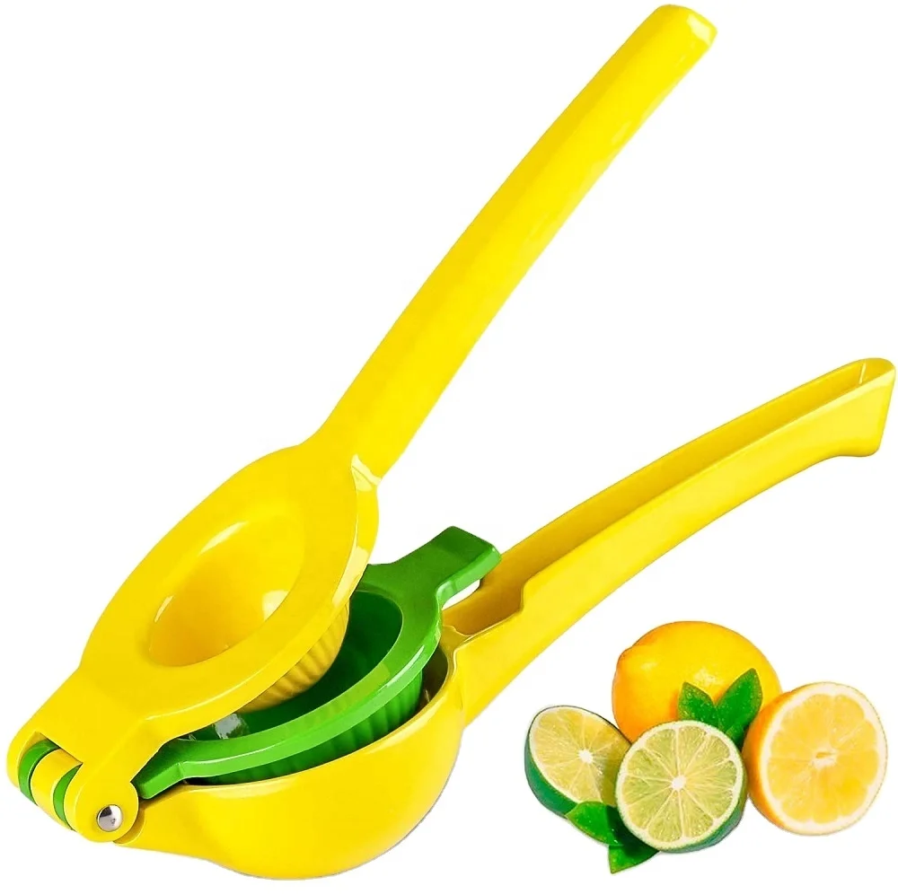 

22CM aluminium lemon lime squeezer metal lemon lime squeezer manual citrus press juicer, Yellow,