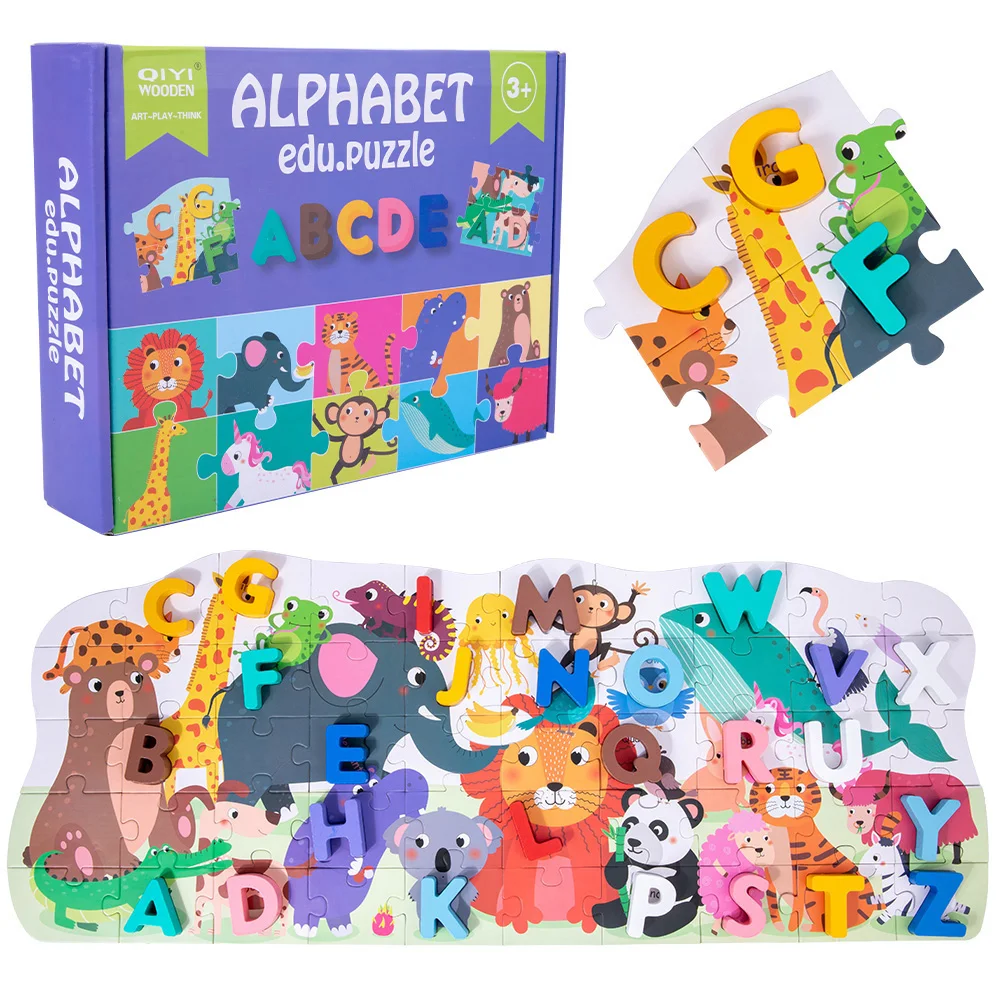 

Montessori Number Letter Puzzle Educational Enlightenment Parent-child Interactive Game Toy Wholesale 2021 Children's Wooden Ce