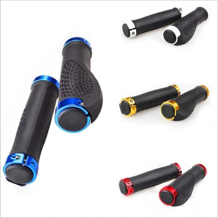 

HLM Non-slip rubber bicycle handle mountain bike parts lock bicycle handle ergonomic road bike non-slip handle