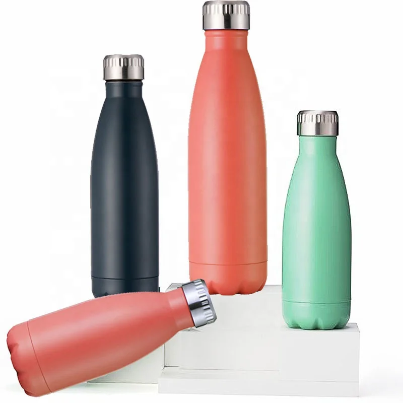 

SHOUTAO custom logo 304 stainless steel vacuum cup insulated leakproof thermos bottle vacuum flasks cola shaped water bottles