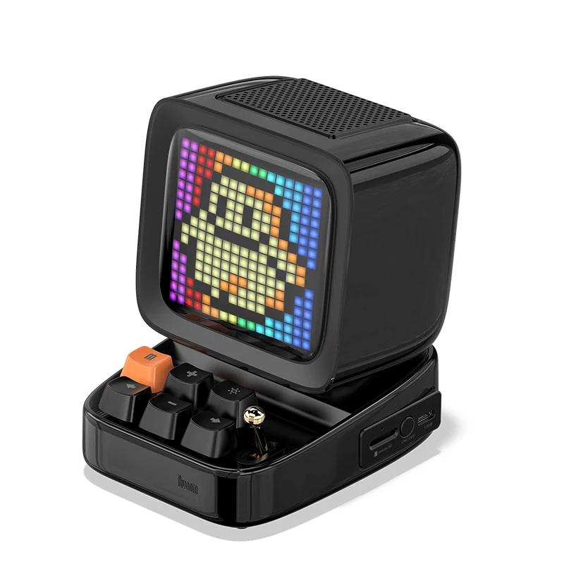 

HOT Sell in Amazon Divoom Ditoo Retro Pixel Art Game speakers audio system sound with 16X16 LED App Controlled Front Screen
