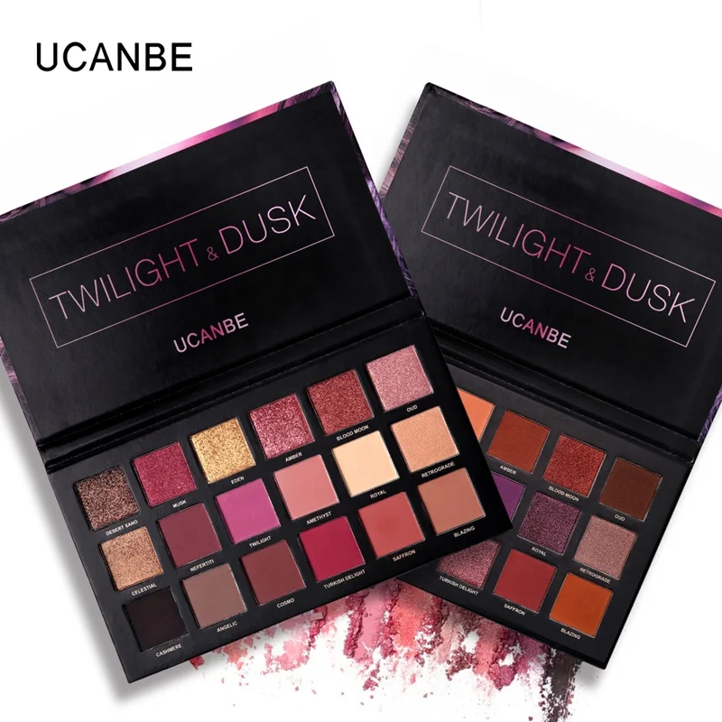 

UCANBE 2019 Eyeshadow Palette Rose Gold Eyeshadow Mermaid Eyeshadow, 18 colors