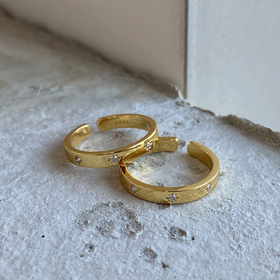 18K Gold Plated Chunky CZ Stone Star Rings Zircon Geometric Rings for Women Minimalist 925 Sterling Silver Jewelry
18K Gold Plated Chunky CZ Stone Star Rings Zircon Geometric Rings for Women Minimalist 925 Sterling Silver Jewelry