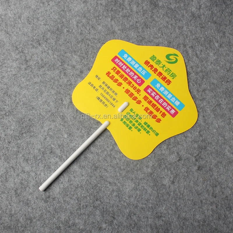 Hand Fan For Printing,Colorful Printing Promotion Plastic Handheld Fan
