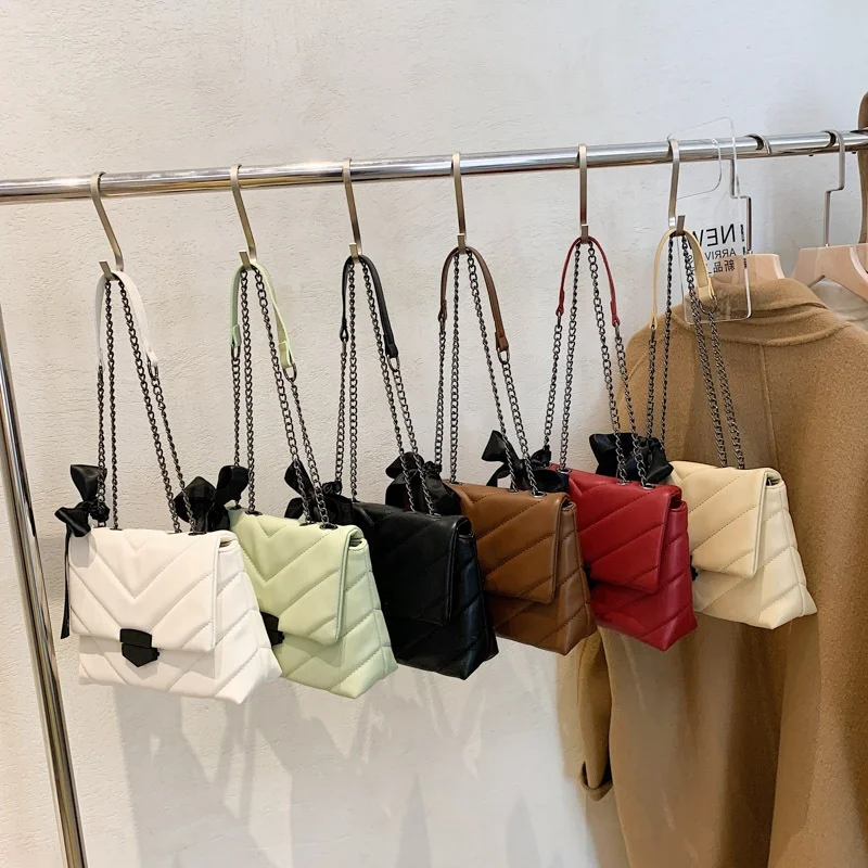 

2022 Shoulder Crossbody Bags For Women Sling Chain Ladies Bags Leather Handbags