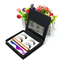 

Free sample magnetic false eyelash set and 100 different styles 3D magnetic eyelashes with lash