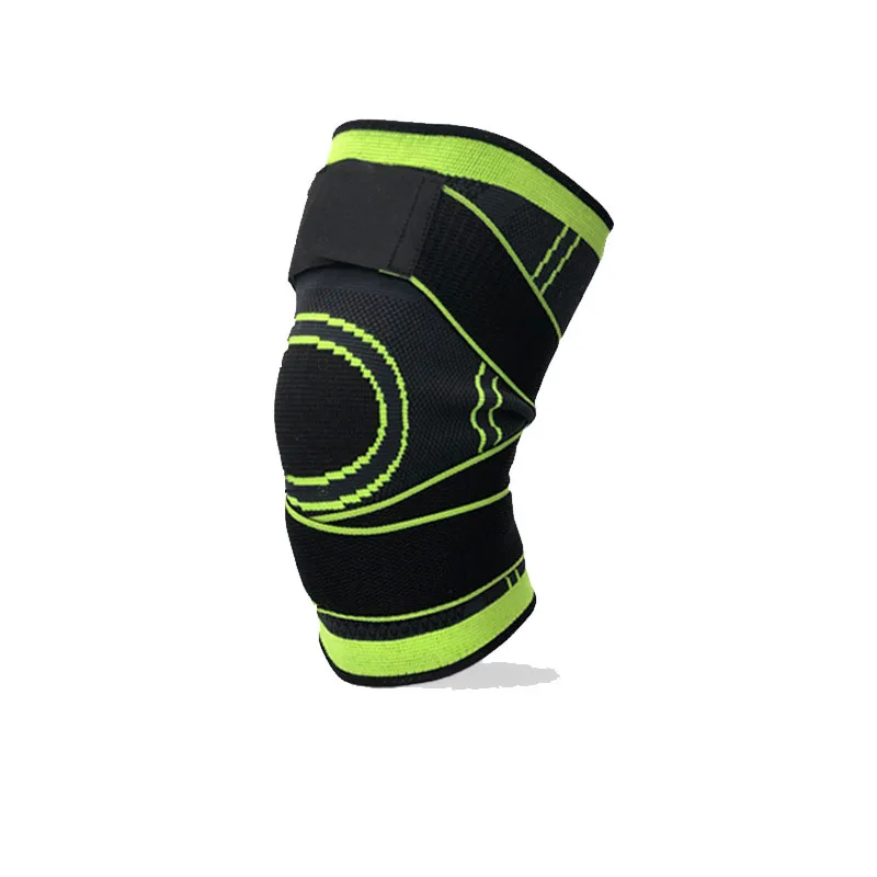 

2pc Nylon Elastic brace knee support Pads Breathable Knee Brace Running Fitness Hiking Cycling motocross orthopeddic knee brace, Green
