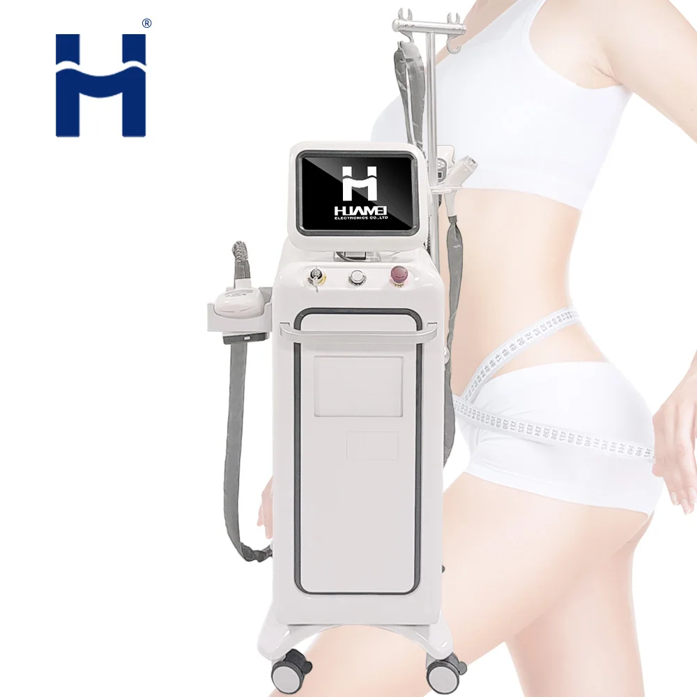 

Promotional V8 4 handles Body Shaping System Infrared Laser Cavitation Vacuum RF Roller Body Slimming Massage therapy Machine