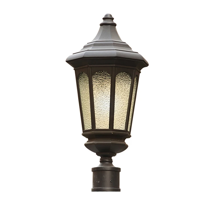 Vintage outdoor waterproof post top pillar light fence light boudary light