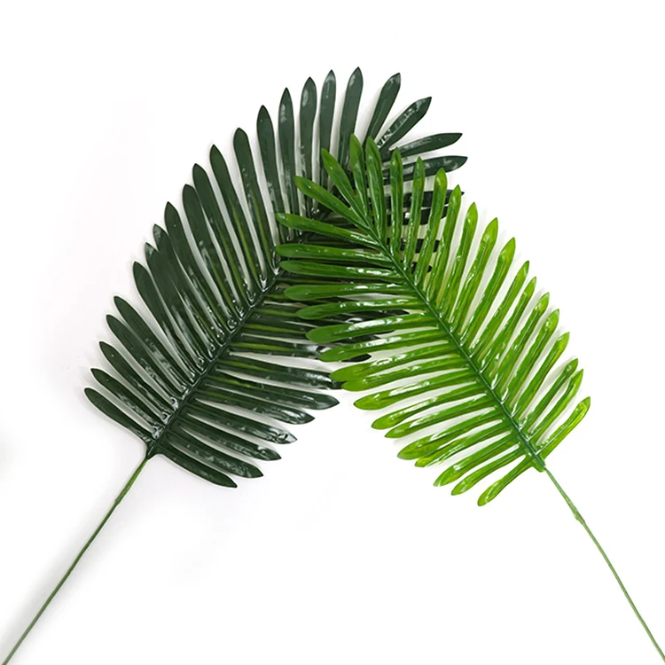 

high imitation artificial palm tree leaf kwai tree leaves for home decoration, Multiple colors