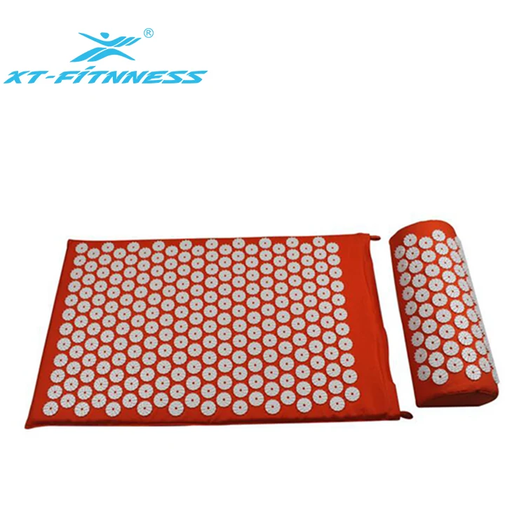 

Hot Selling yoga massager cushion ABS material eco acupressure spikes mat, Orange red blue purple green yellow black