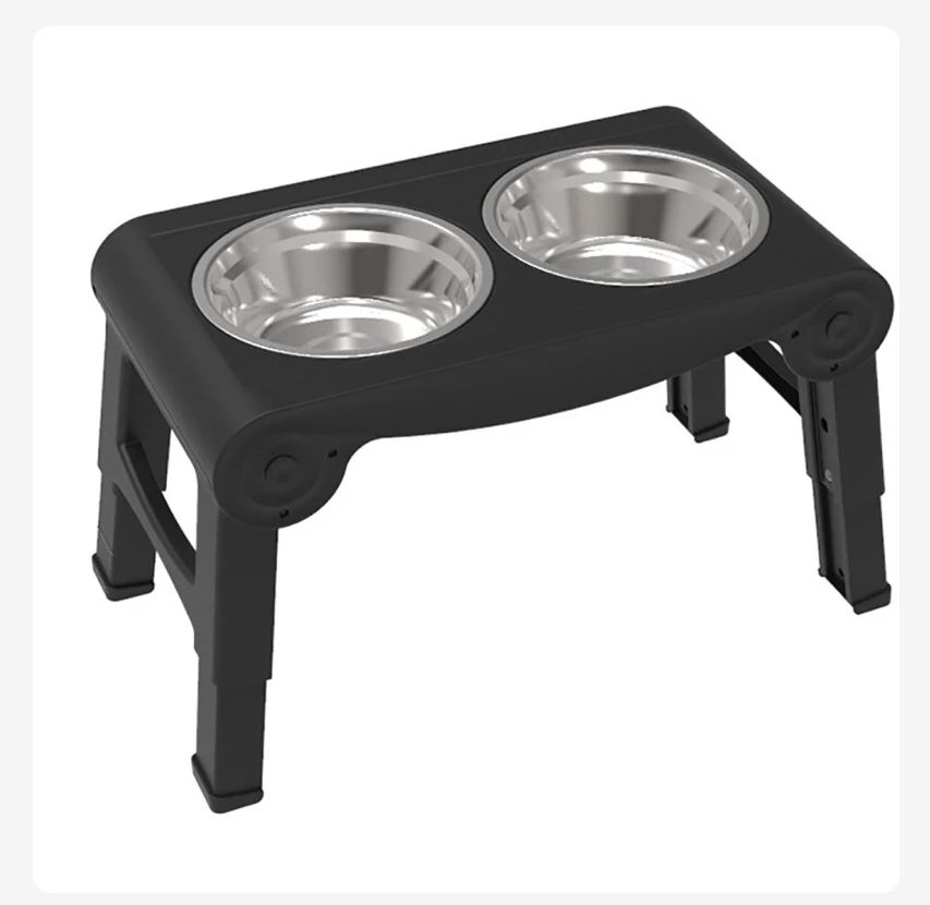 

ZMaker Elevated Pet Food Bowl Adjustable Heights Raised Pet Bowl Stainless Steel Bowl, Customized color