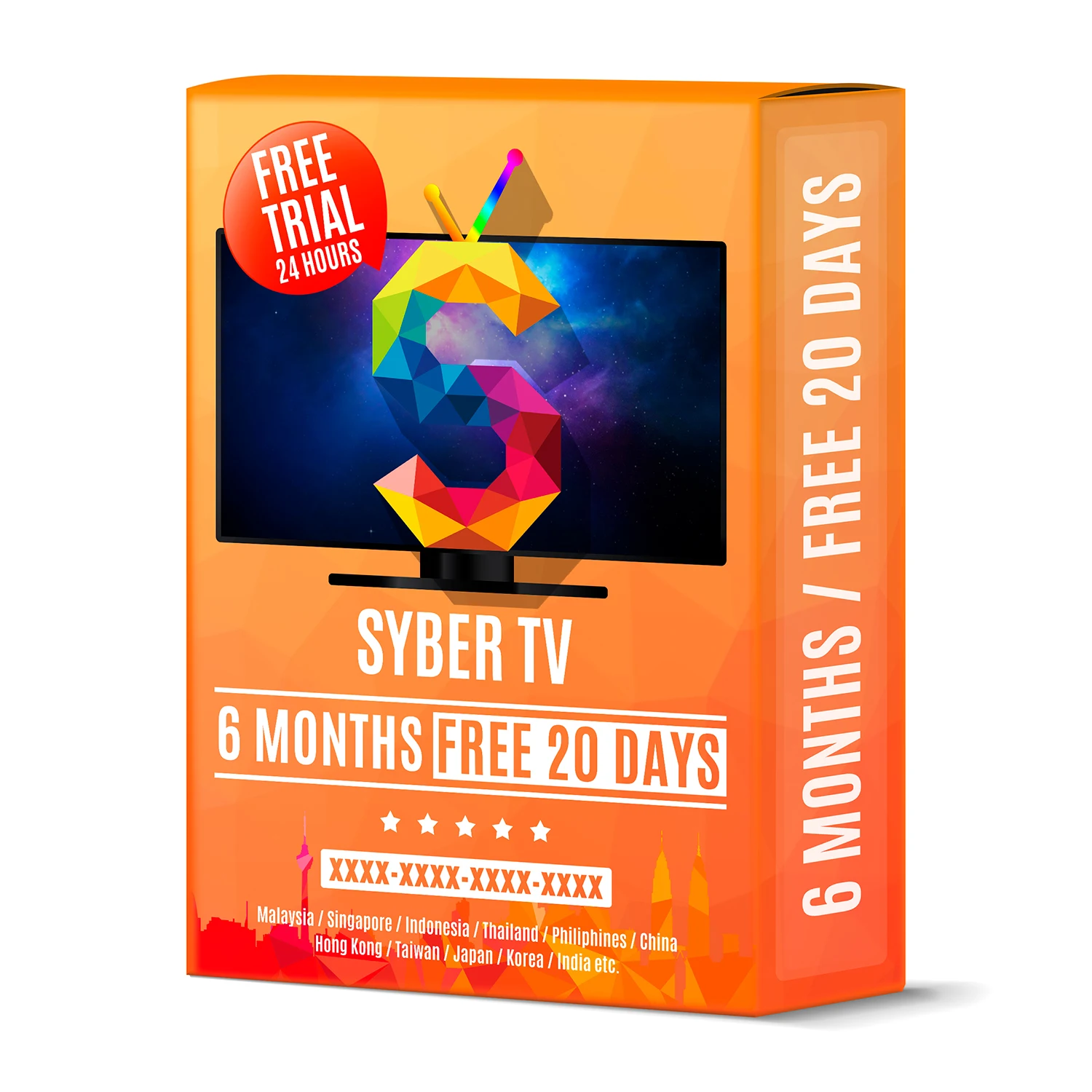 6 months sybertv iptv set top