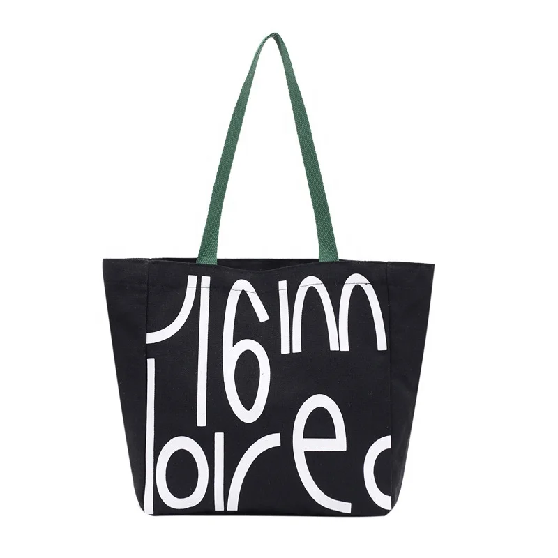 

New literary cartoon printing tote bag canvas purses women shoulder bag large shoulder bag for women