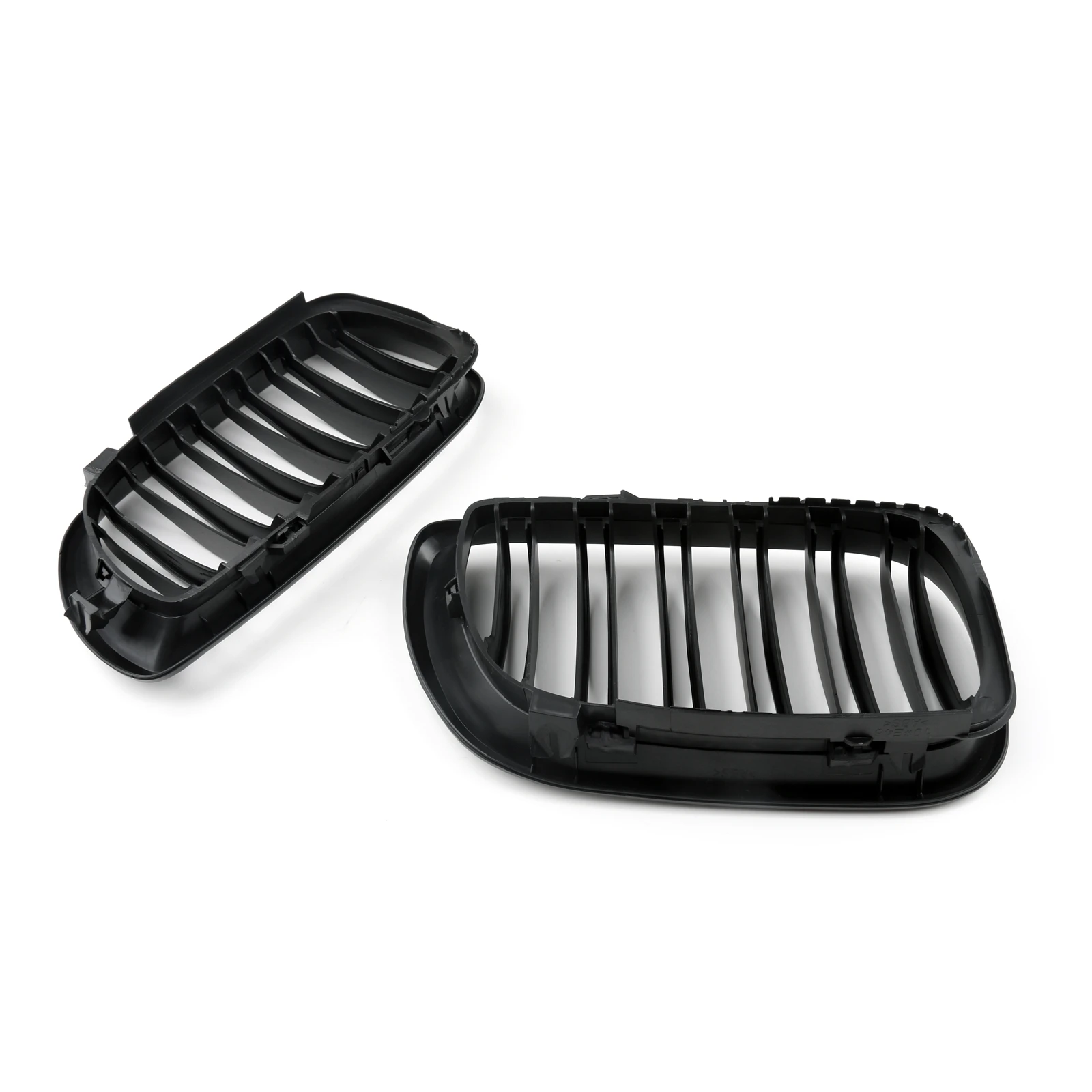 

Areyourshop Matte Black Front Kidney Grille Double Rib For BMW E46 3 Series 4 Door 2002 2003 2004 2005, Same as picture show