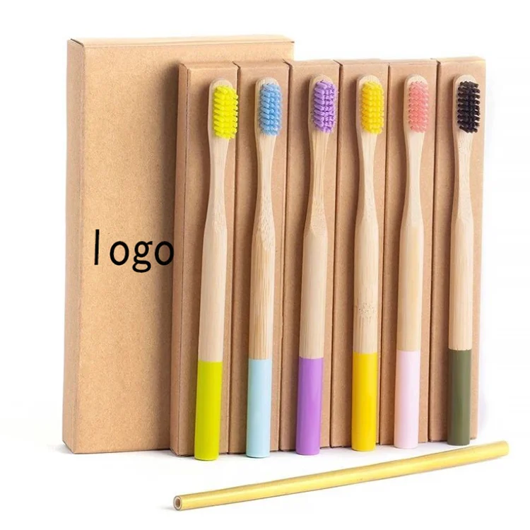 

Custom bamboo toothbrush charcoal bambu toothbrush with case wholesale