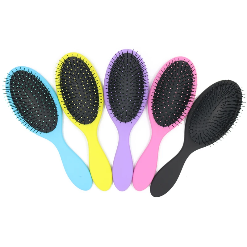 

Factory bristle wet & dry detangling hair Brush soft cushion nylon hair brush, Customized