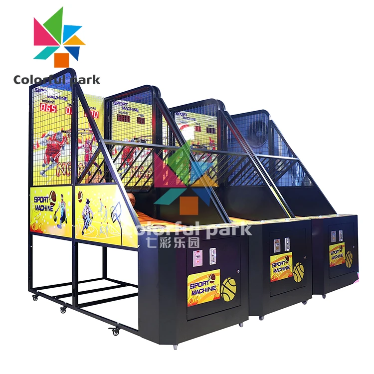 

Colorfulpark street basketball arcade game machine basketball game machine basketball arcade game machine, Green