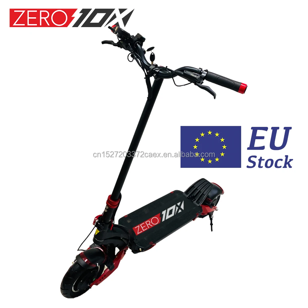 

European stock ZERO 10X T10 DDM Electric Scooter 2000W 52V 23Ah Zoom Hydraulic Brake Skateboard Powerful Adult Foldable, Black