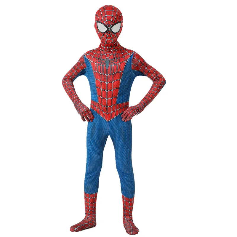 

High Quality Halloween Party Children Movie Character Red Spiderman Bodysuit Kids Spider-man Cosplay Clothing