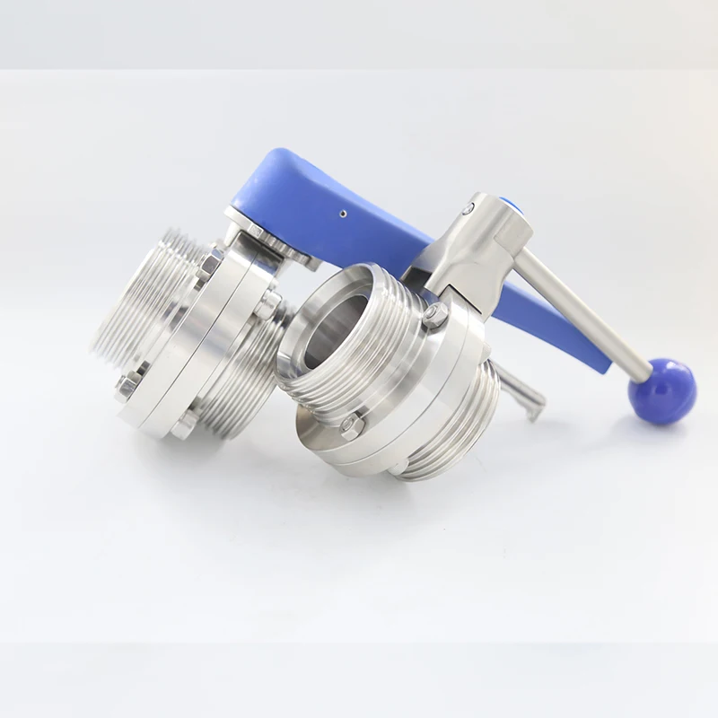 
ISO DIN IDF SS304 316 Tri clamp Butterfly Valve 