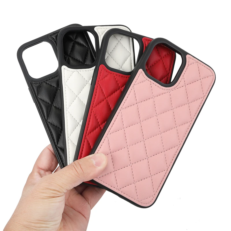 

luxury grid pattern pu designer cell phone case for iphone 11 pro,for i phone 11 pro louis case