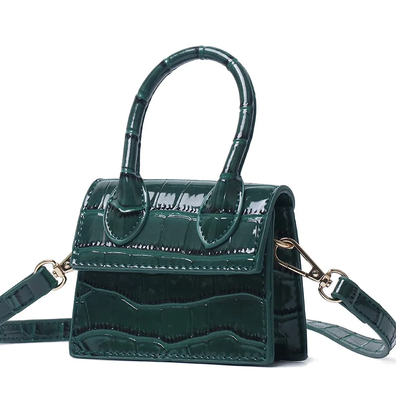 

Factory wholesale crocodile pattern leather shoulder bags luxury mini handbags for women purse