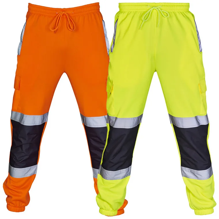 

Plus Size Men Pants Casual Cargo Pants Mens Reflective Stripe Patchwork Jogging Bottoms Overalls Fall Men's Track Pants RS00536