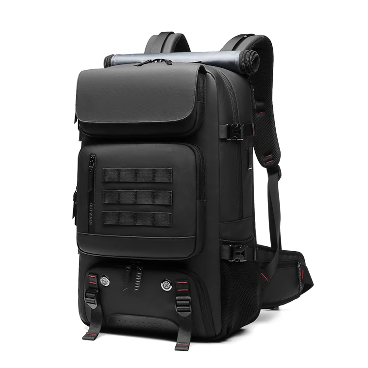 

Business Men Luxury Cowhide Custom Real Genuine Leather Bag Pack 15.6 Laptop Backpack Anti Theft Travel Waterproof Bag Polyester