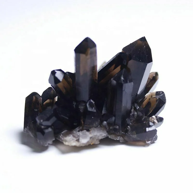 
Natural smoky quartz double terminated crystal healing points wands large size tea crysal,Smoke crystal cluster for decoration  (62005797990)