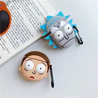 

Jamular Cartoon Rick and Morty Wireless Earphone Cute 3D Case For Apple AirPods