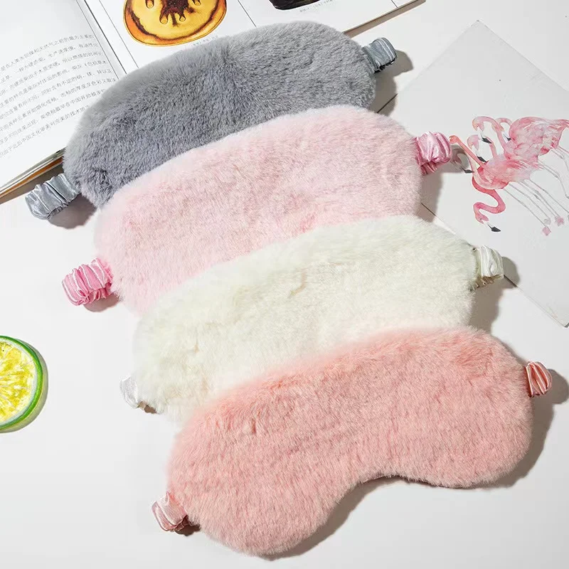 

Cute Plush Sleeping Eye Mask Without Gel