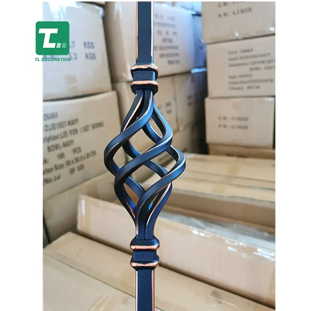 
Hot sell Oil brushed color (ORC) wrought iron stair balusters 1/2