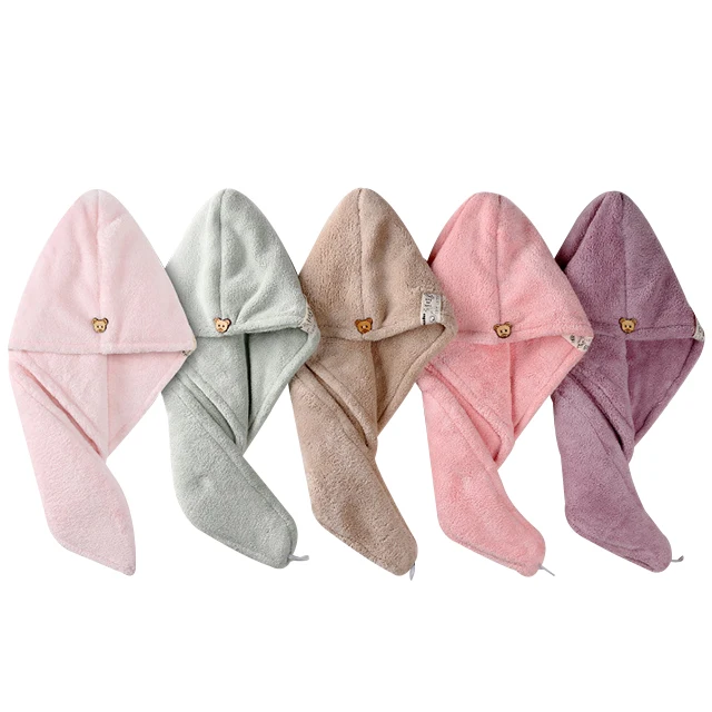 microfiber fabric hair drying towel turban for salon