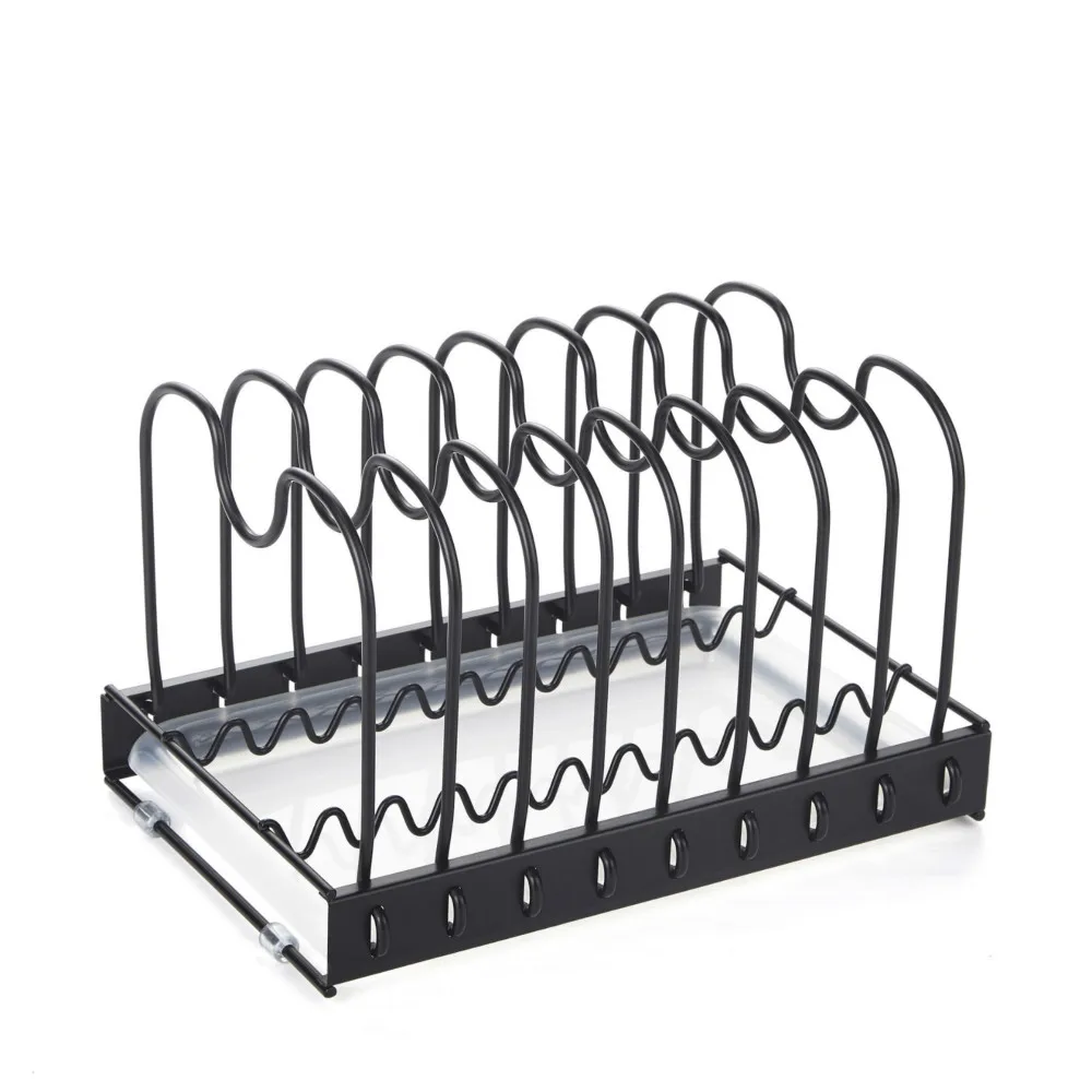 

Installation adjustable household tools kitchen pot storage rack pot lid shelf cookware pot lid storage rack