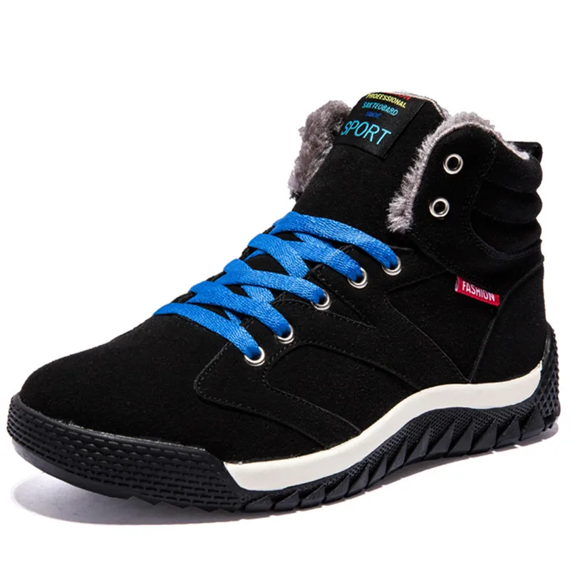 

Dropshipping Men's High Quality Snow Boots Winter Non Slip Climbing Shoes Plus Size 46