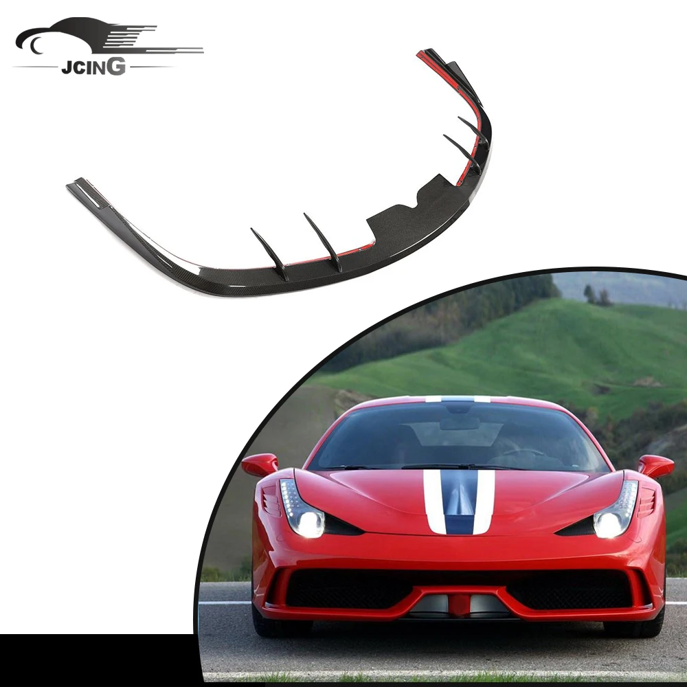 

Factory OEM Real Carbon front lip Car Lip Splitter for Ferrari 458 Speciale Coupe 2014 2015