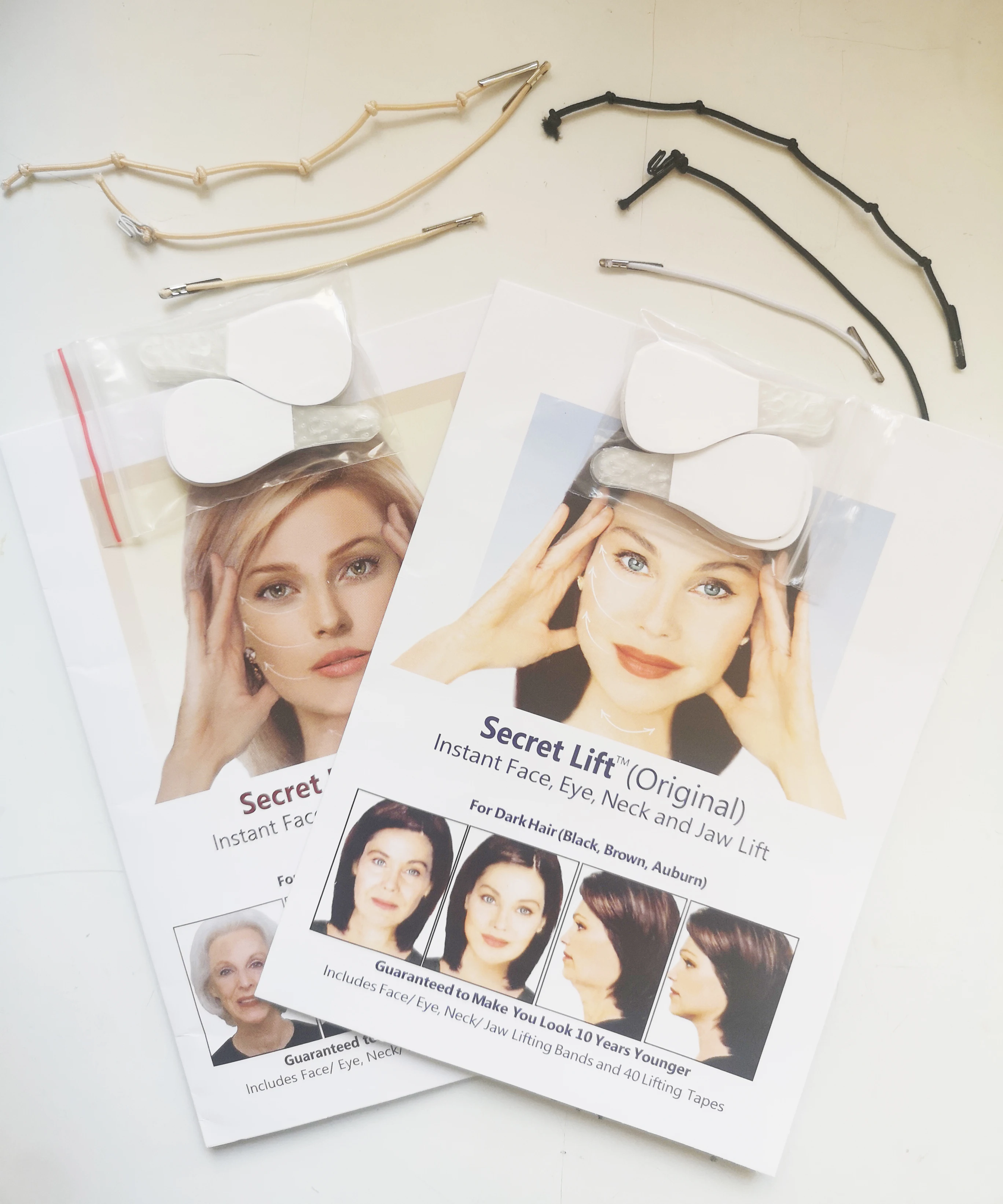 

Hot sale Instant Face Lift Tape Neck Chin Secret Face Lifting Tape Anti Wrinkle Makeup Face Stickers, Black/beige