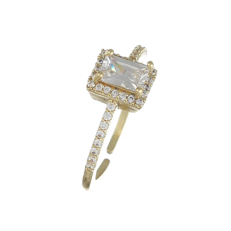 

Yiwu Wholesale Super Size Zircon Diamond Rings In Gold And Silver Rings Micro Paved Zircon Rings Jewlery, As picture