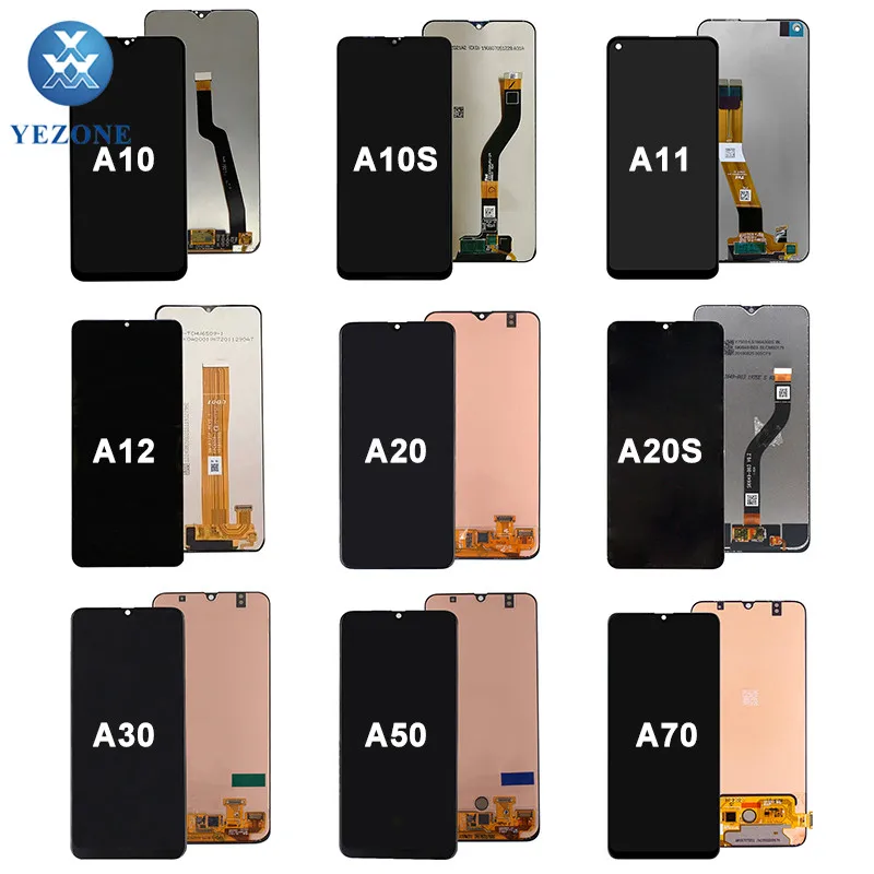 

mobile phone lcds a10 a10E a11 a20E a51 a71 a70 pantalla for Samsung A10 A10s A20 A30 A30s A40 A50 A50s A60 A70 A12 A32 lcd