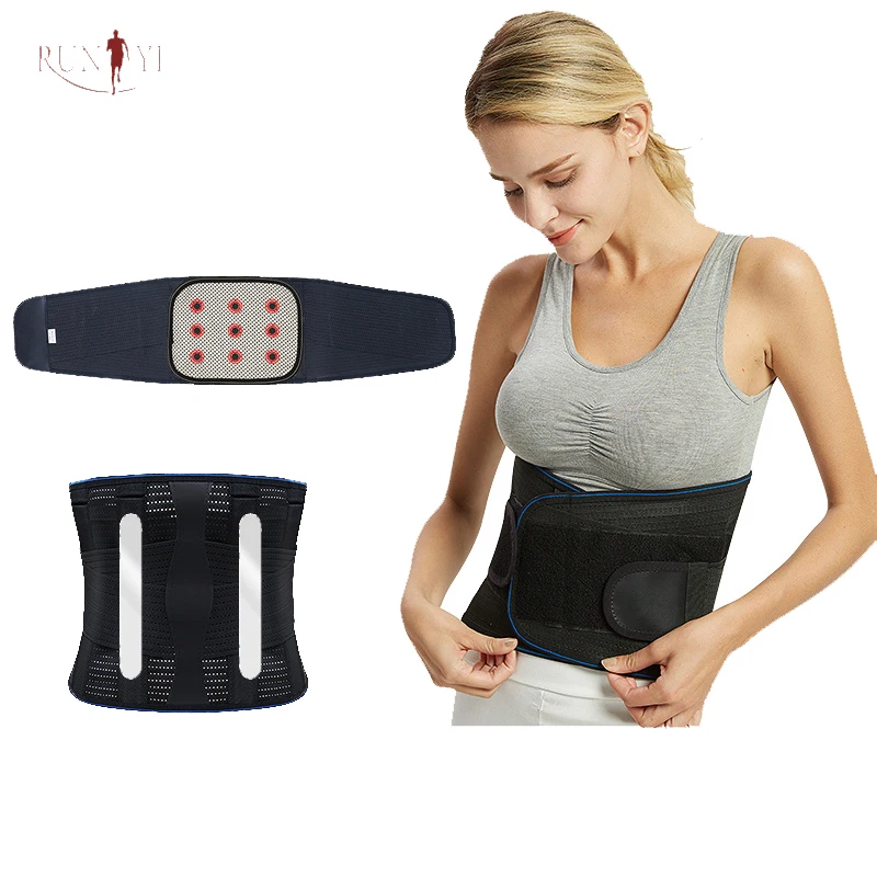 

Adjustable Magnetic Tourmaline Self Heating Therapy elastic waist breathable plain dyed oem service lamber support waiste belt, Black, blue, grey, pink, yellow