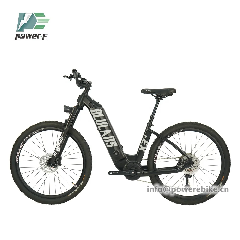 

New Electric Bike 26 Inch 36V 16Ah Lithium Battery E Mountain Bike 350W E Bike Mid Motor, Black