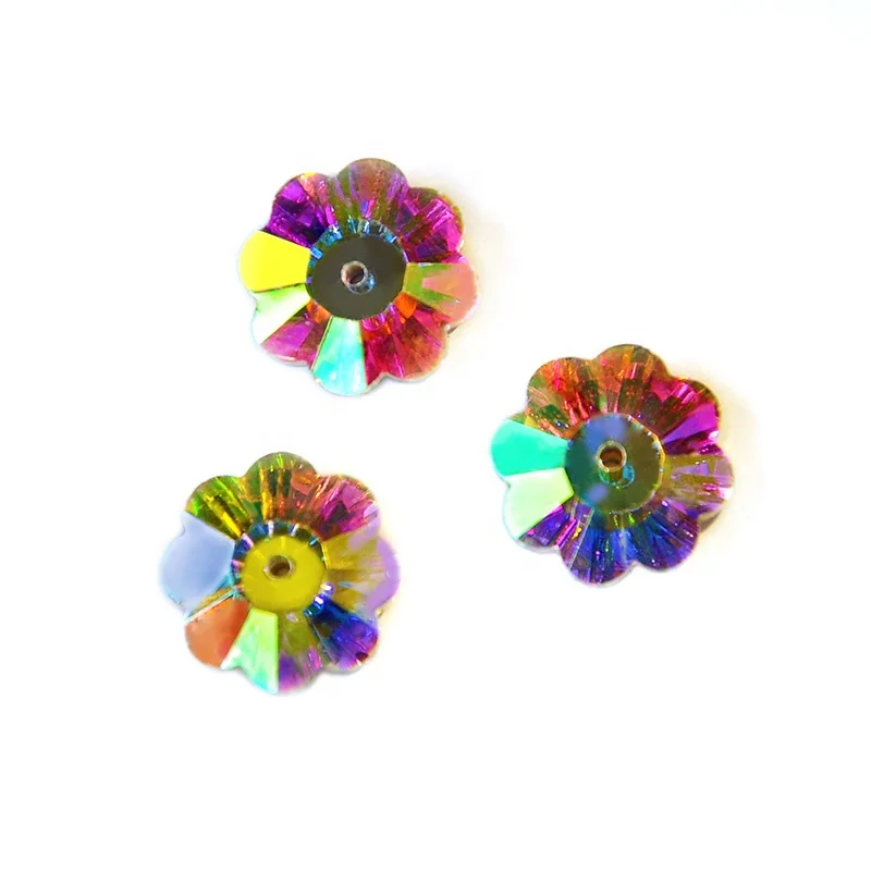 

YANRUO 3700 AB Margarita Sewing Glass Rhinestones For Handbag