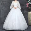 Z92050A Newest Style Satin And Tulle Appliqued Fashion Elegant Ball Gown Wedding Dresses Simple Bandage Lace Bridal Dress