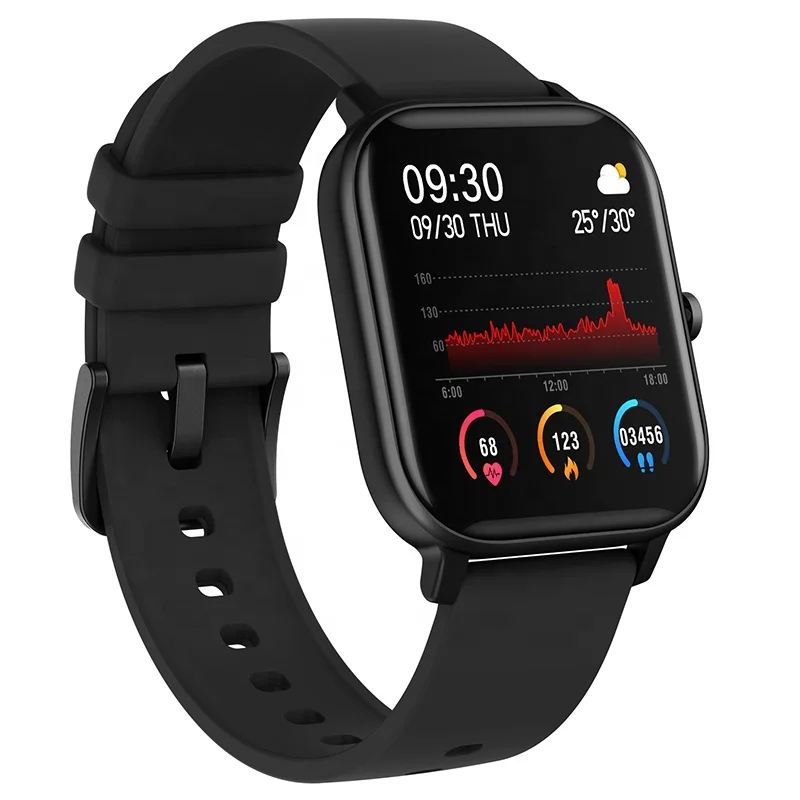 
NRF52832 Pedometer Healthy Care Wristwatch Heart Rate Monitoring Sport Watch 