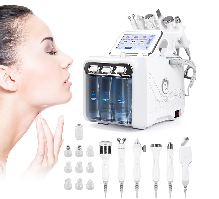 

Oxygen Jet Peel Skin Care Facial Cleaning 7 in 1 small bubble machine facial lift
